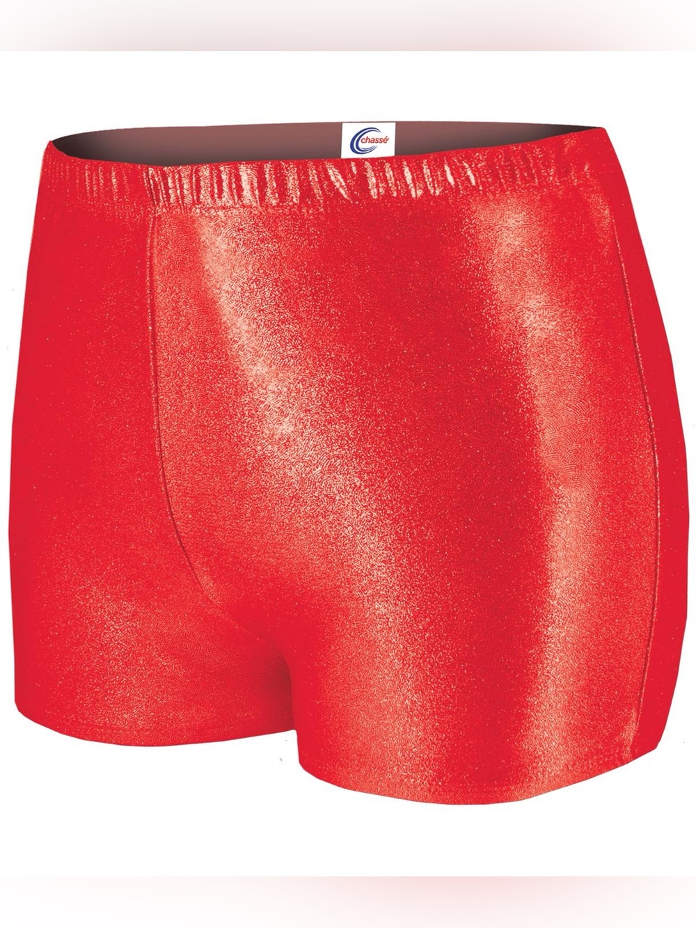 Women's CHEER Red Metallic Dance Shorts